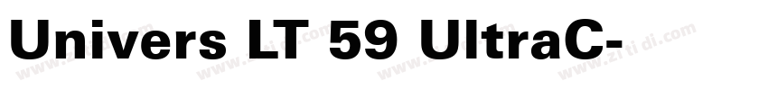 Univers LT 59 UltraC字体转换